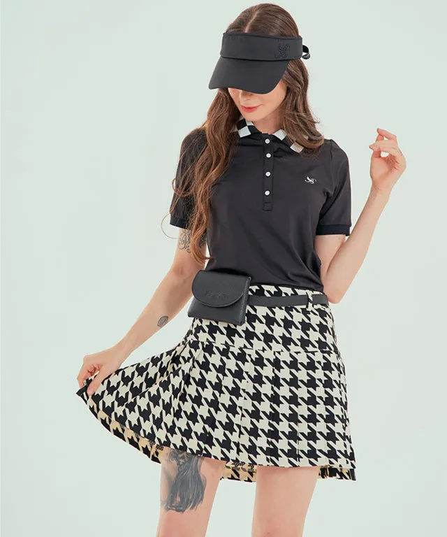 BENECIA 12 Big Hound Check Skirt - Check