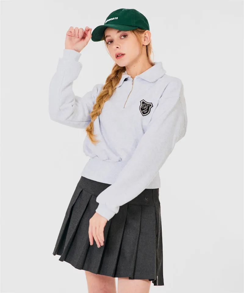 BENECIA 12  Classic Skirt With Quilting - Gray