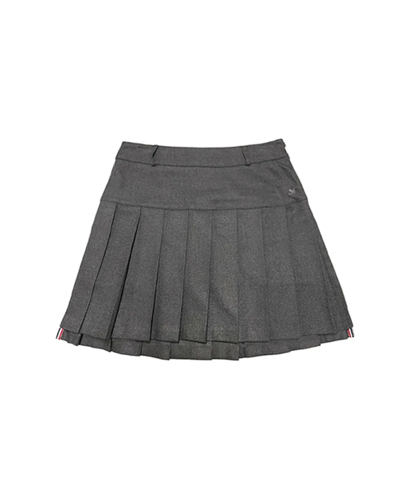 BENECIA 12  Classic Skirt With Quilting - Gray