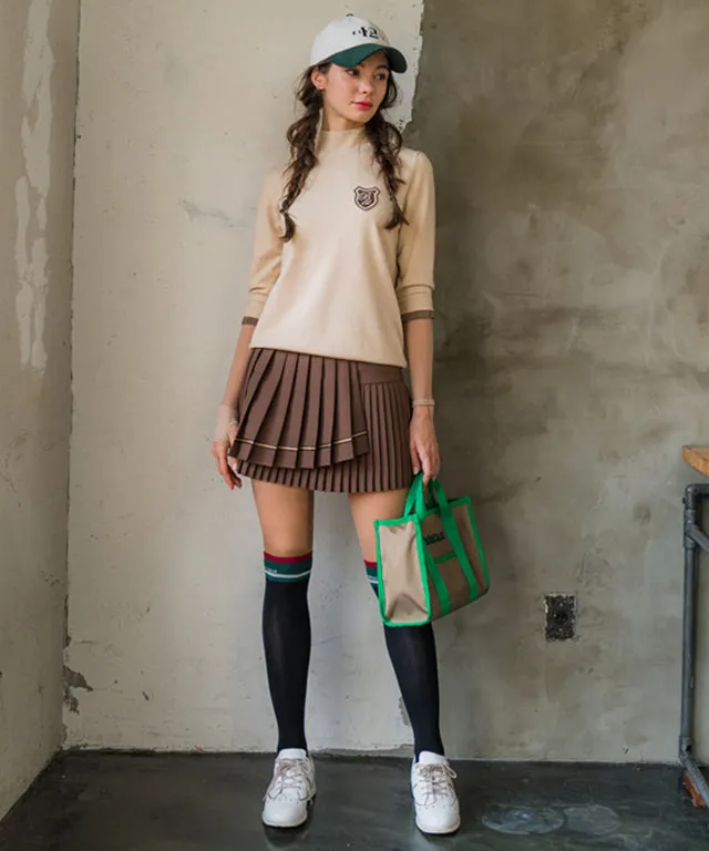 BENECIA 12 Grand Unbalanced Skirt - Brown