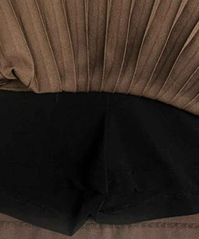 BENECIA 12 Grand Unbalanced Skirt - Brown