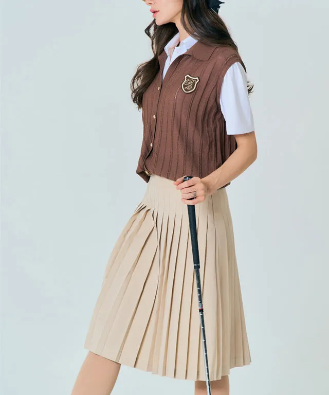 BENECIA 12 Sera Long Skirt [Total Length 65cm] - Beige