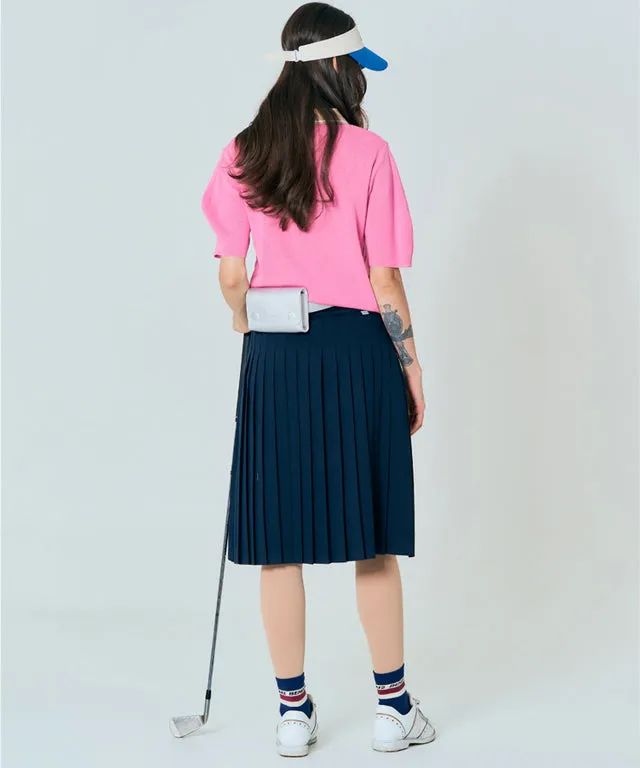 BENECIA 12 Sera Long Skirt [Total Length 65cm] - Navy