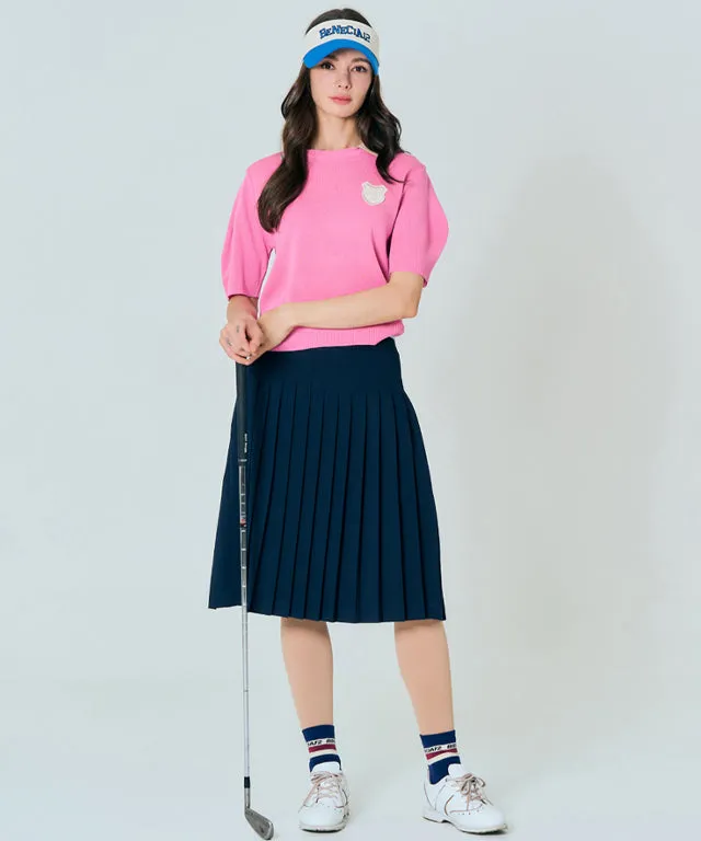 BENECIA 12 Sera Long Skirt [Total Length 65cm] - Navy