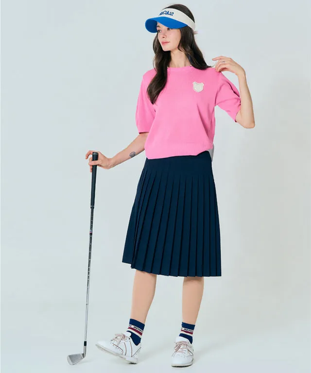 BENECIA 12 Sera Long Skirt [Total Length 65cm] - Navy