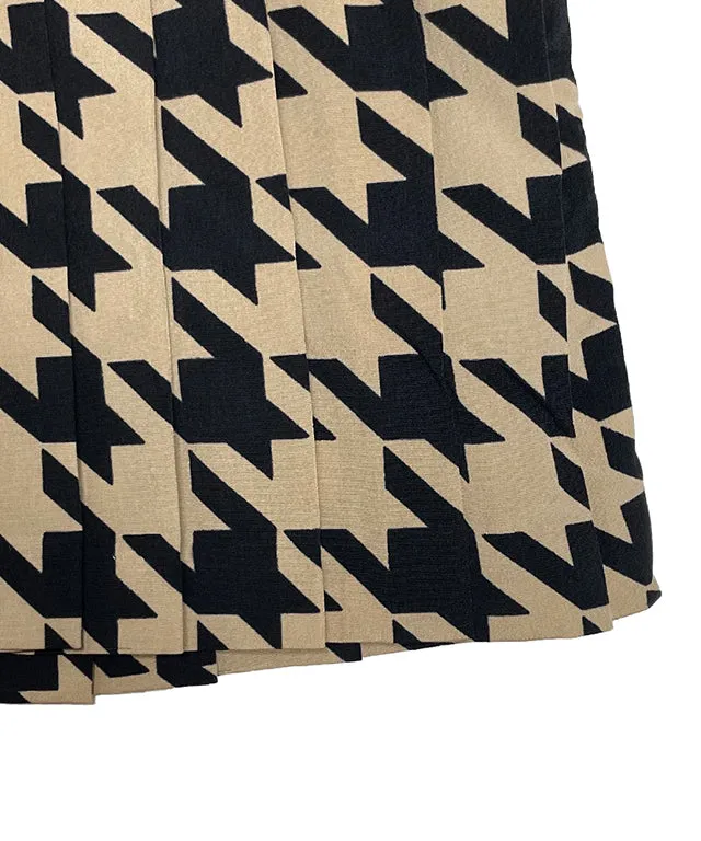 BENECIA 12 Summer Silky Hound Skirt - Beige