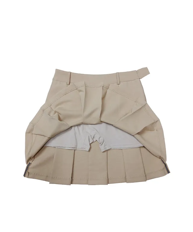 BENECIA 12 Wide Pleated - Beige