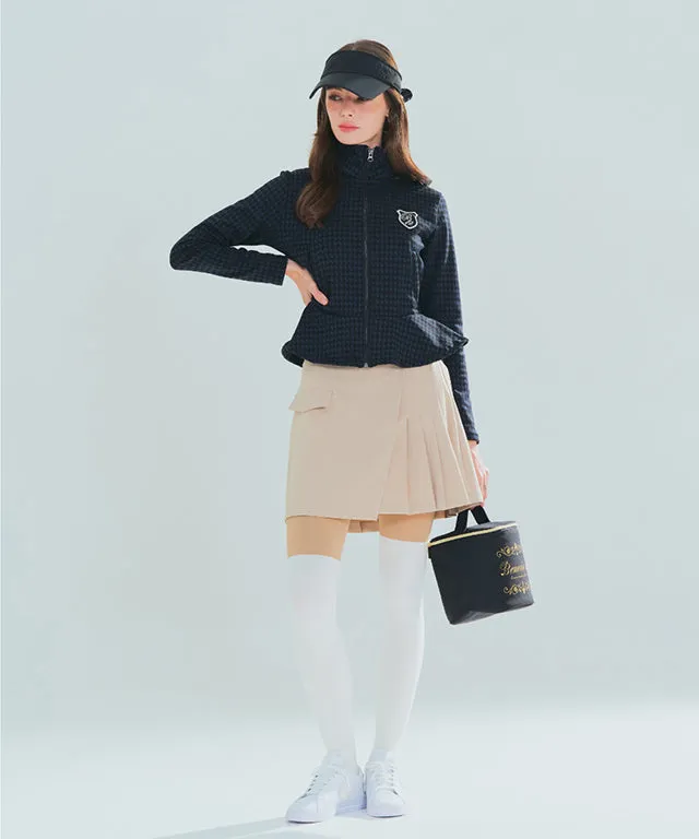 BENECIA 12 Wrap Pleats Skirt - Beige