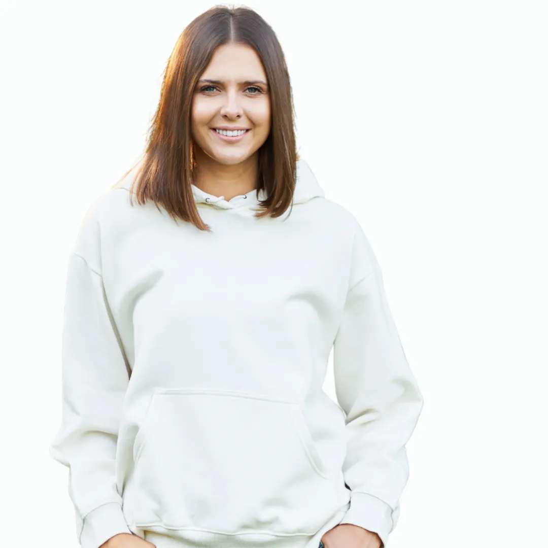 Blank Brilliant White Sublimation Hoodie Adult - Unisex