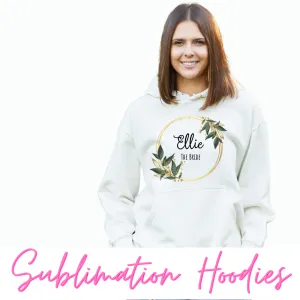 Blank Brilliant White Sublimation Hoodie Adult - Unisex