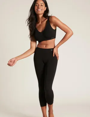 Boody Bamboo EcoWear Women's 3/4 Legging - Black - X-Small