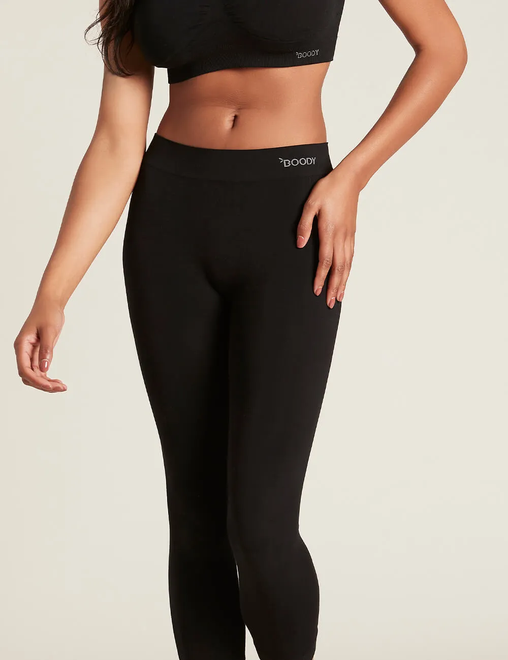 Boody Bamboo EcoWear Women's 3/4 Legging - Black - X-Small