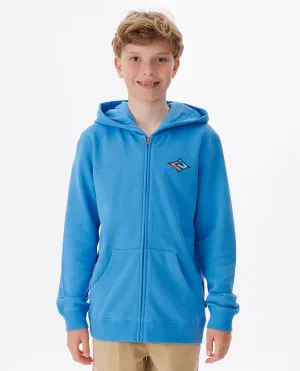 BOY'S COSMIC TIDES ZIPPED HOOD - (AGES 12-16)