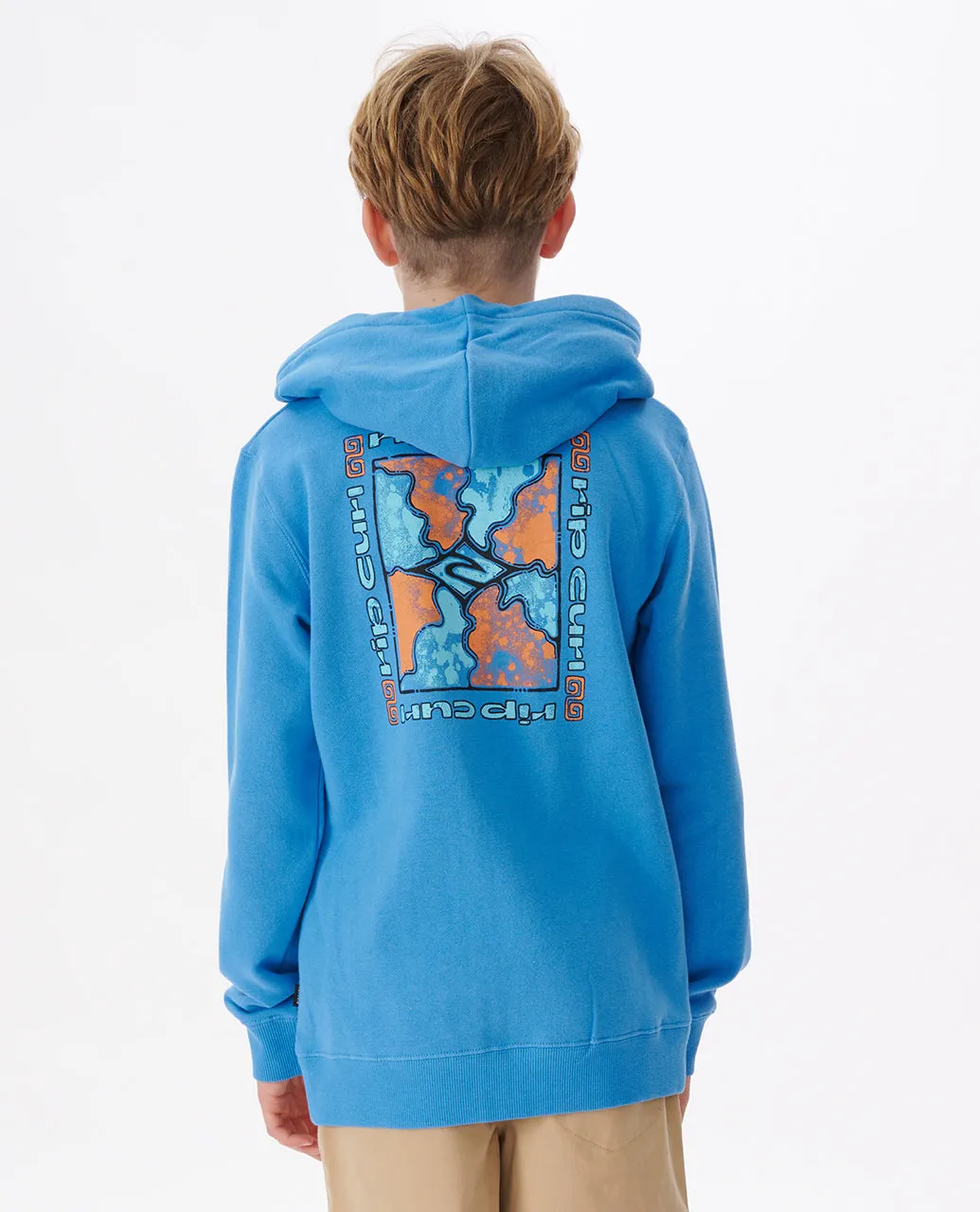 BOY'S COSMIC TIDES ZIPPED HOOD - (AGES 12-16)