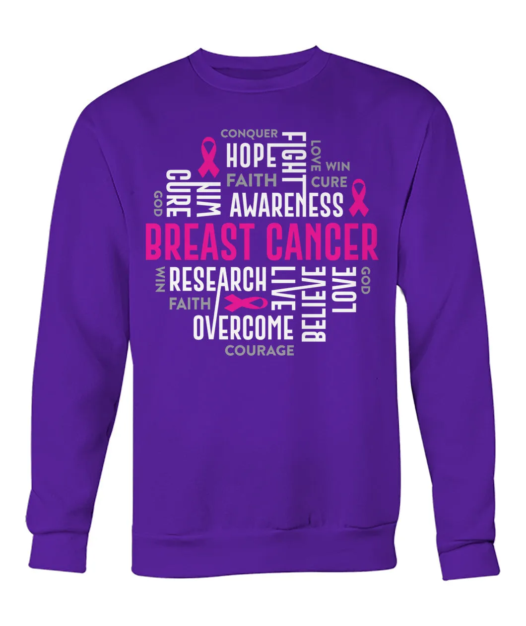 Breast Cancer Motivational Hoodies and Sweatshirts