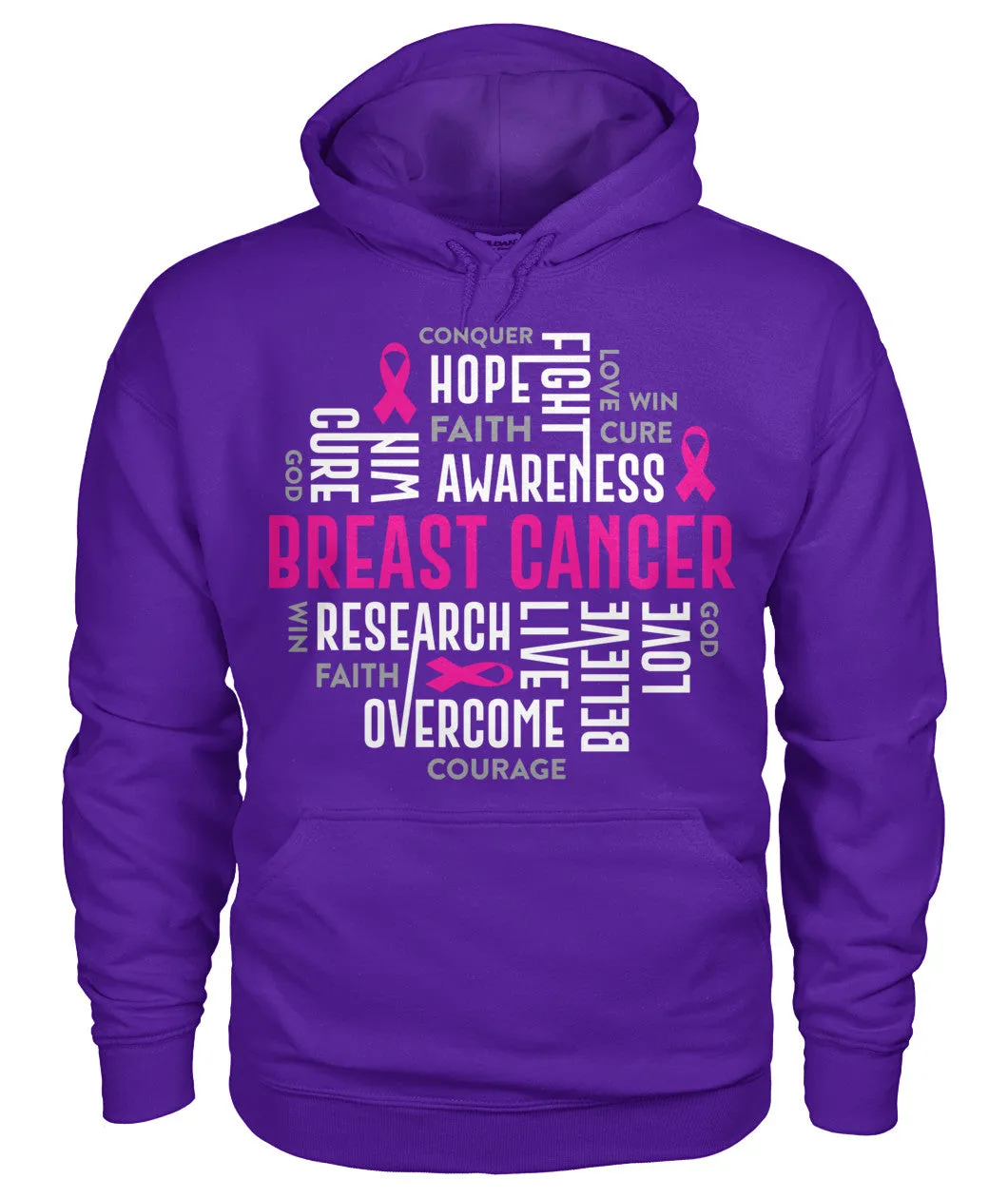 Breast Cancer Motivational Hoodies and Sweatshirts