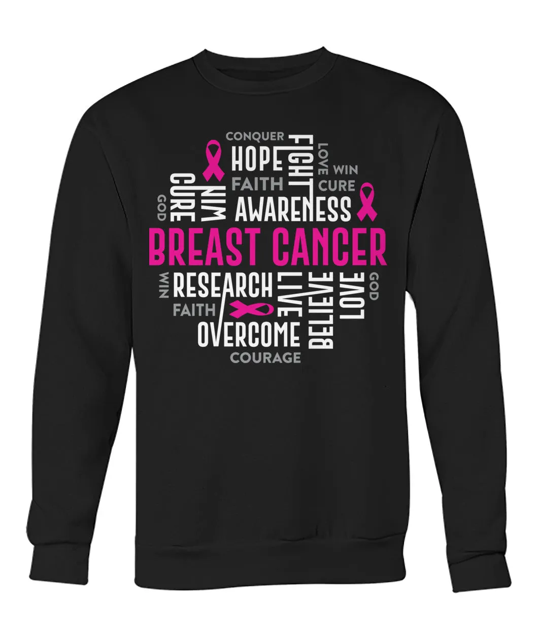 Breast Cancer Motivational Hoodies and Sweatshirts