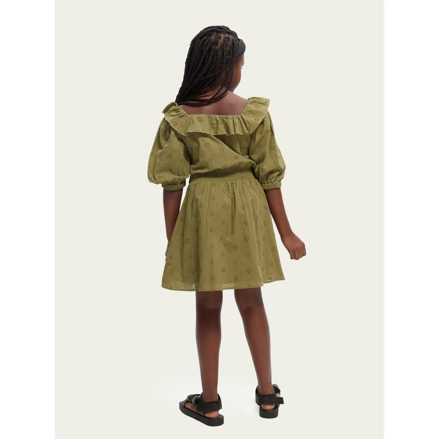 Broidery-Anglaise Dress - Bamboo