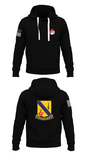 Bronco Troop, 1-14 Cav Store 1  Core Men's Hooded Performance Sweatshirt - 64020452291