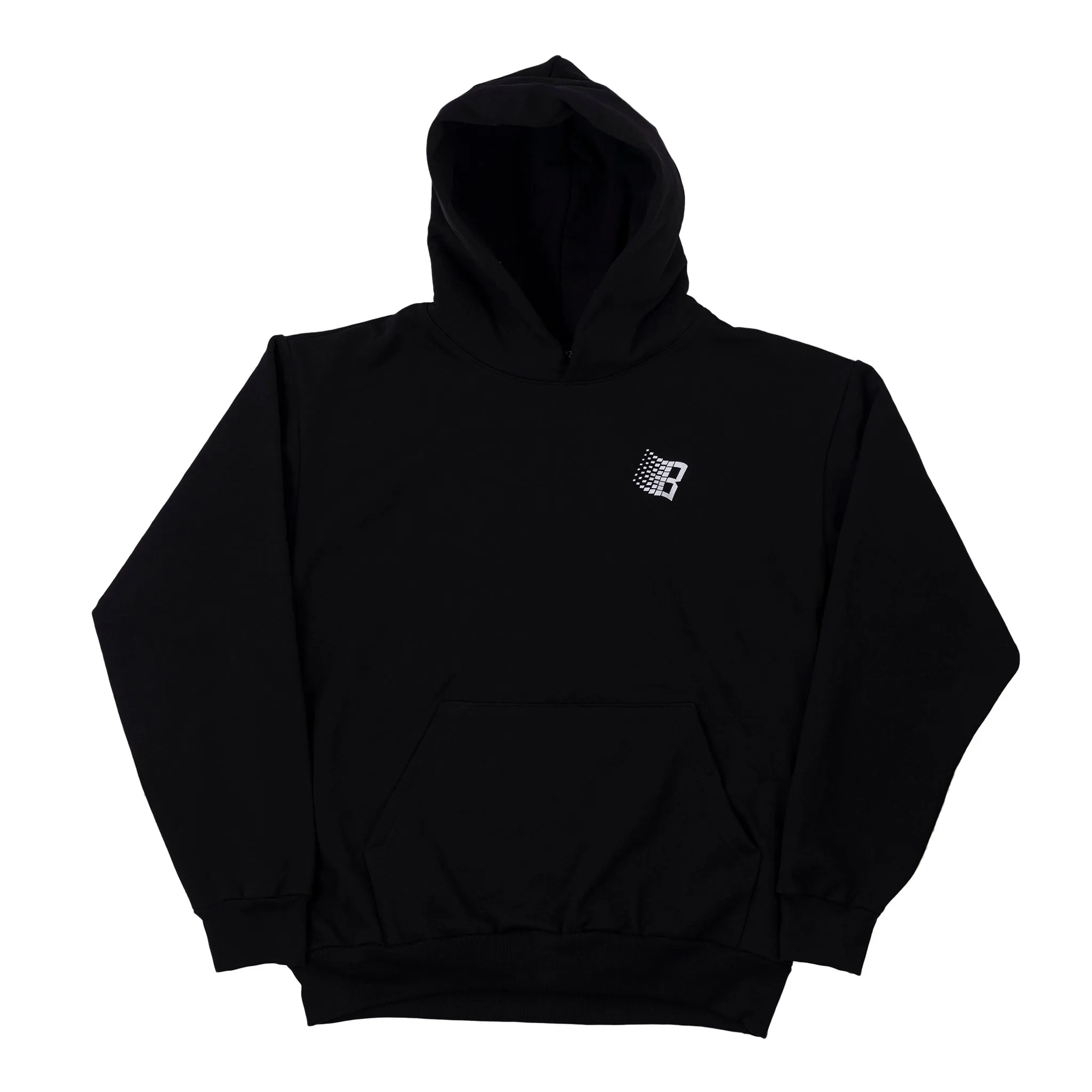 Bronze 56k B Logo Snow Hoodie - Black