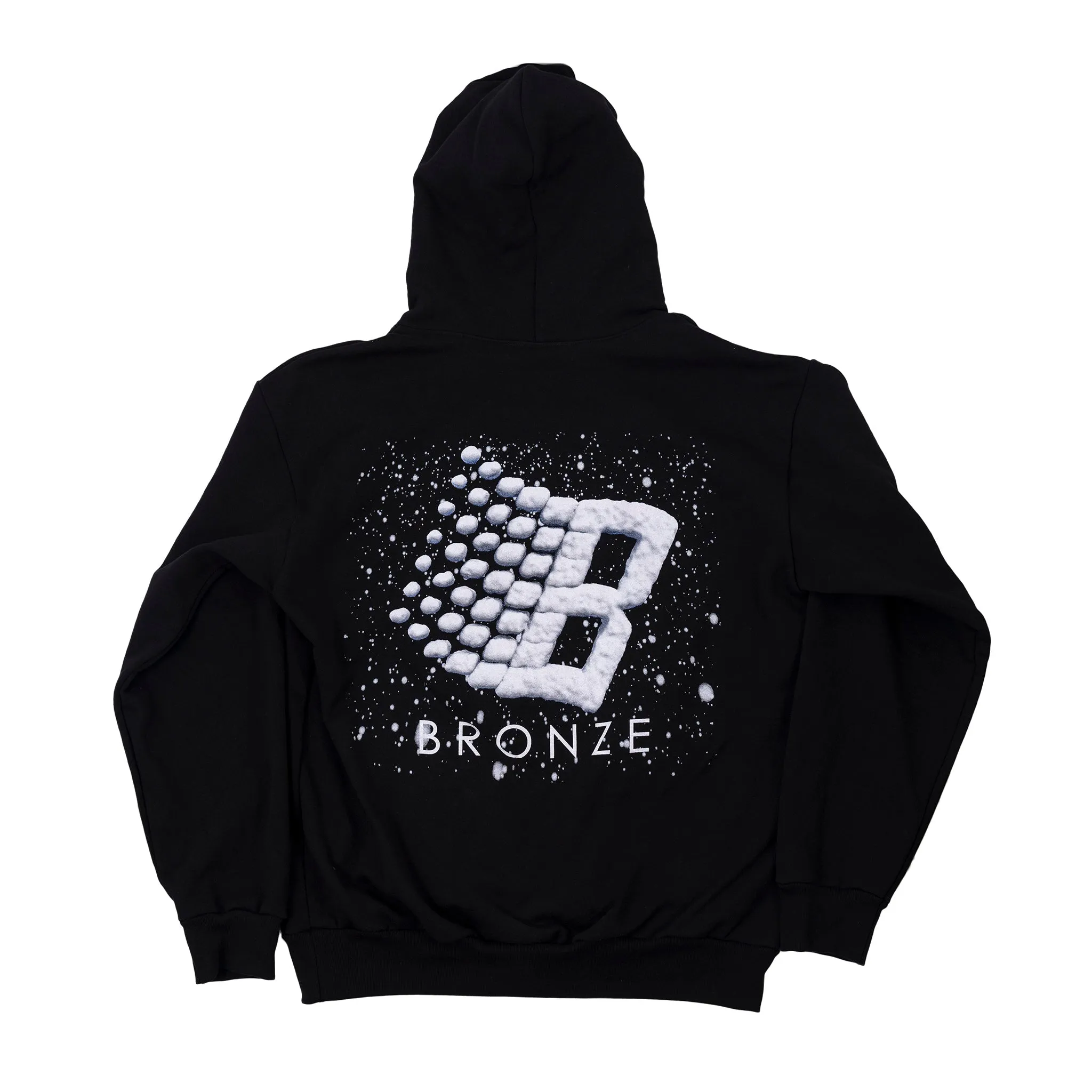 Bronze 56k B Logo Snow Hoodie - Black