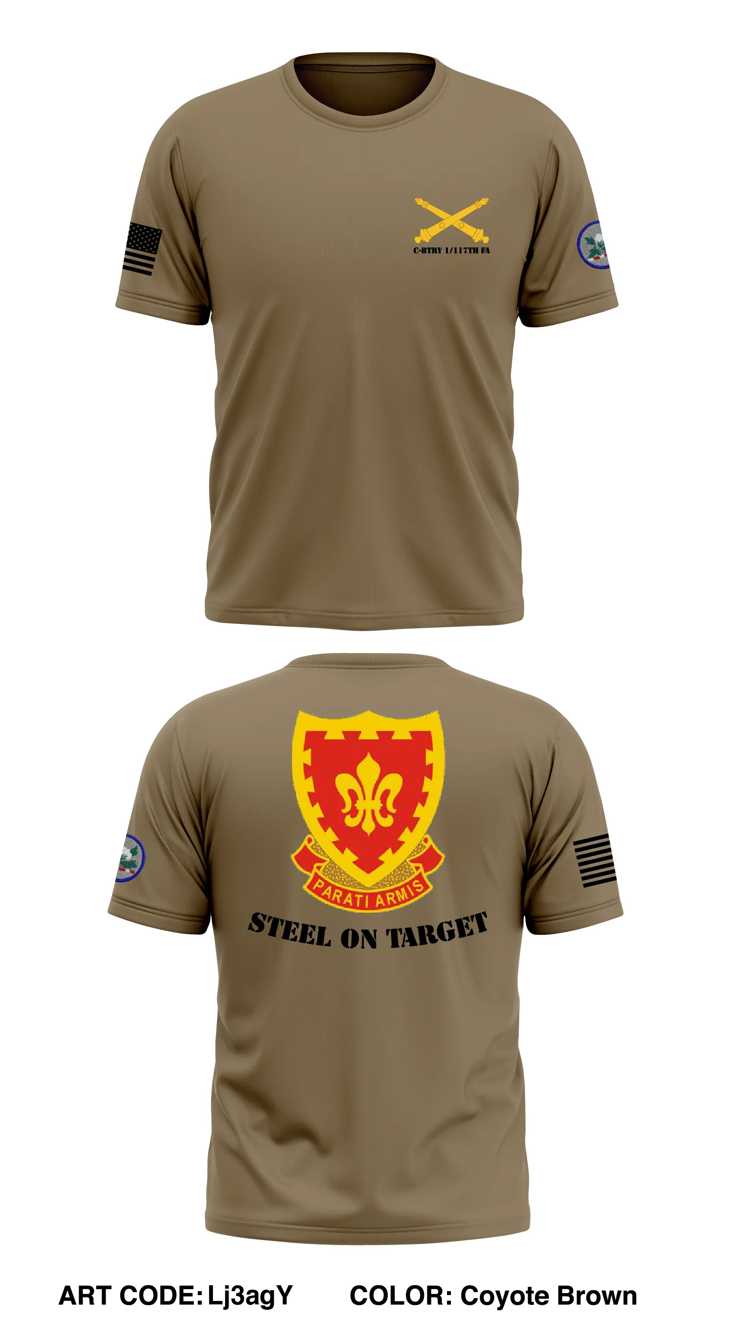 C btry, 1 BN, 117th FA Store 1 Core Men's SS Performance Tee - Lj3agY