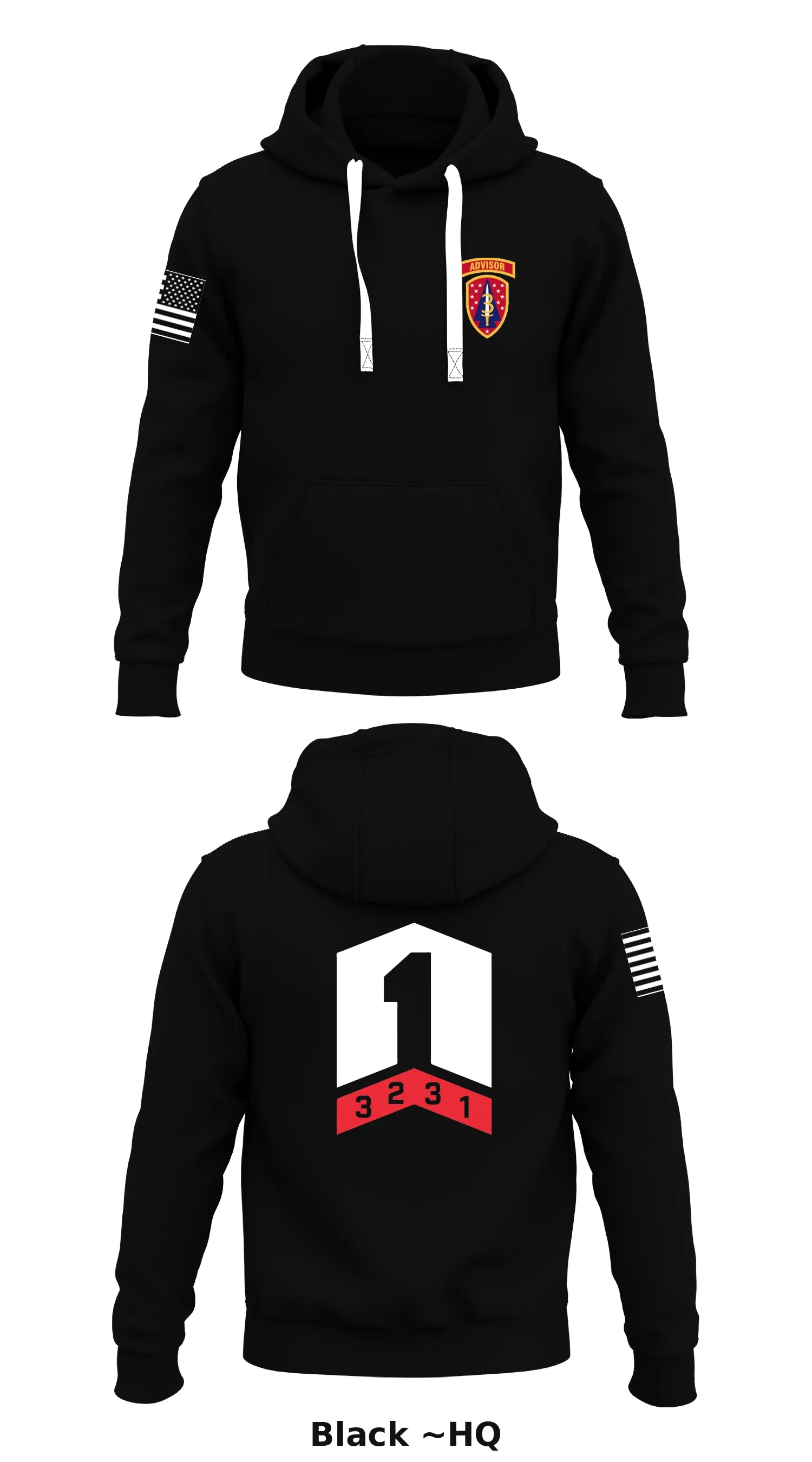 C CO 2nd BN 3RD SFAB Store 1  Core Men's Hooded Performance Sweatshirt - ~HQ