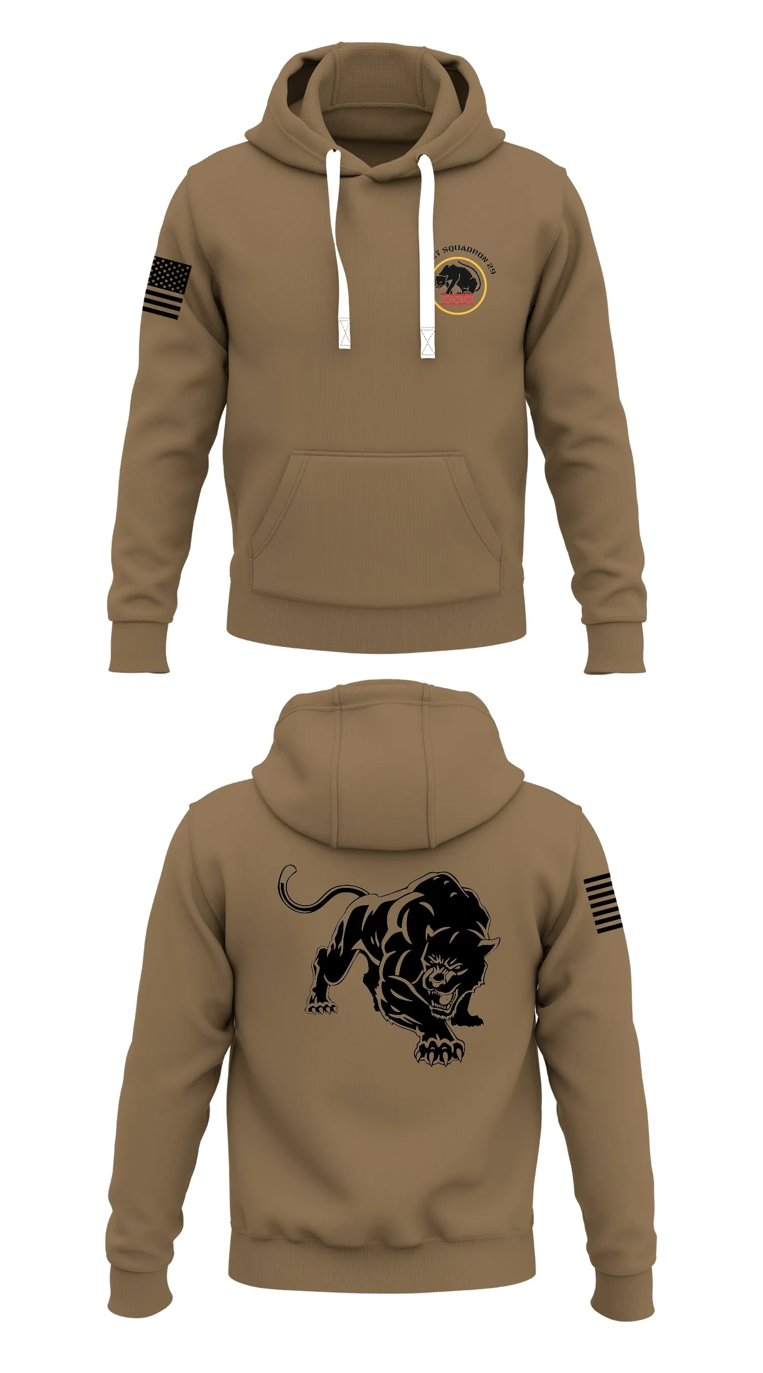 Cadet Squadron 29 Store 1  Core Men's Hooded Performance Sweatshirt - 91922894485