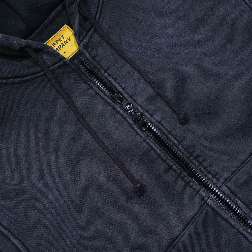 Carpet Company 'Heaviest' Zip-Up Hood (Washed Black)