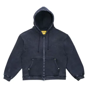 Carpet Company 'Heaviest' Zip-Up Hood (Washed Black)