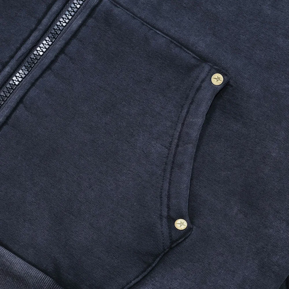 Carpet Company 'Heaviest' Zip-Up Hood (Washed Black)