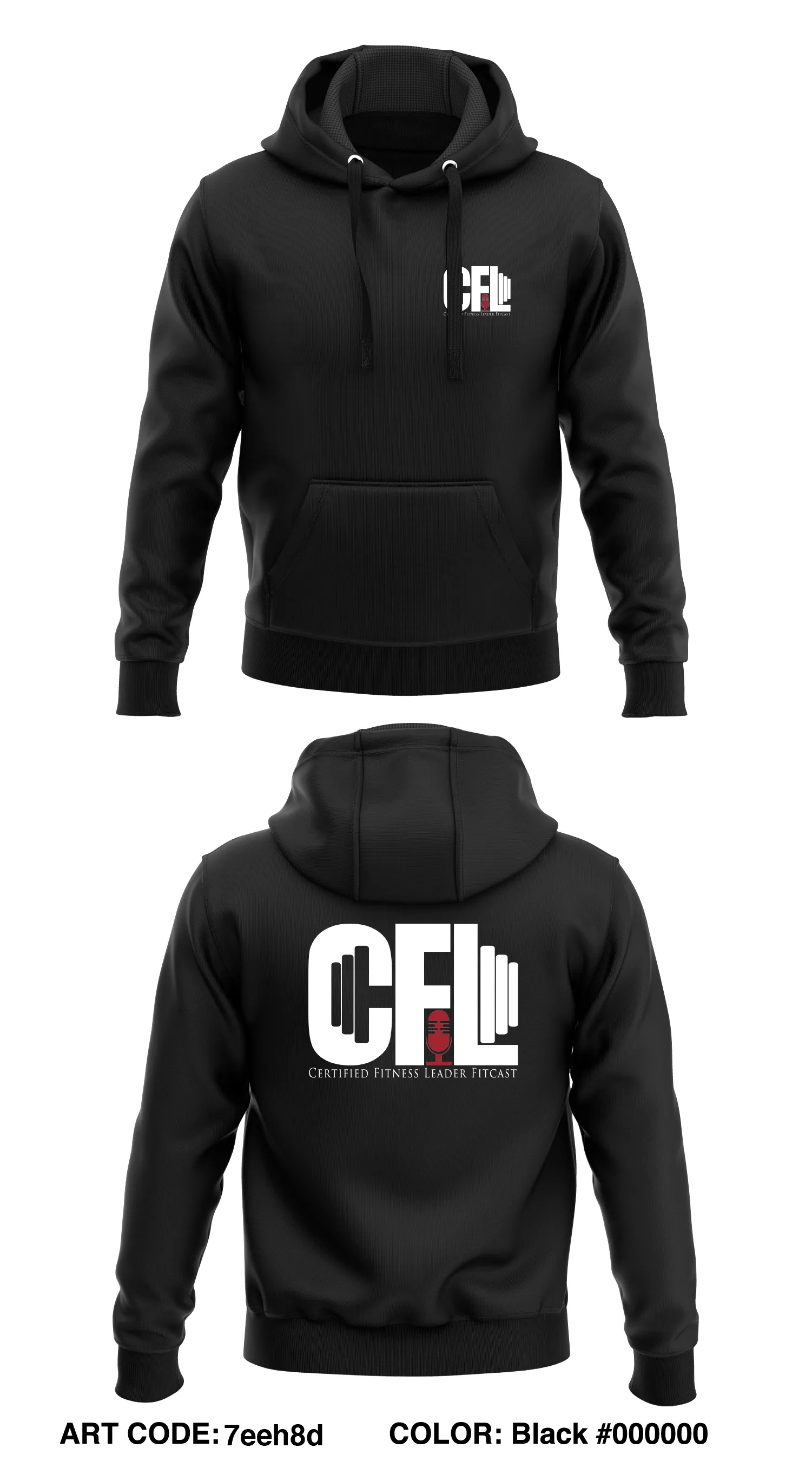 Certified Fitness Leader Store 1  Core Men's Hooded Performance Sweatshirt - 7eeh8d