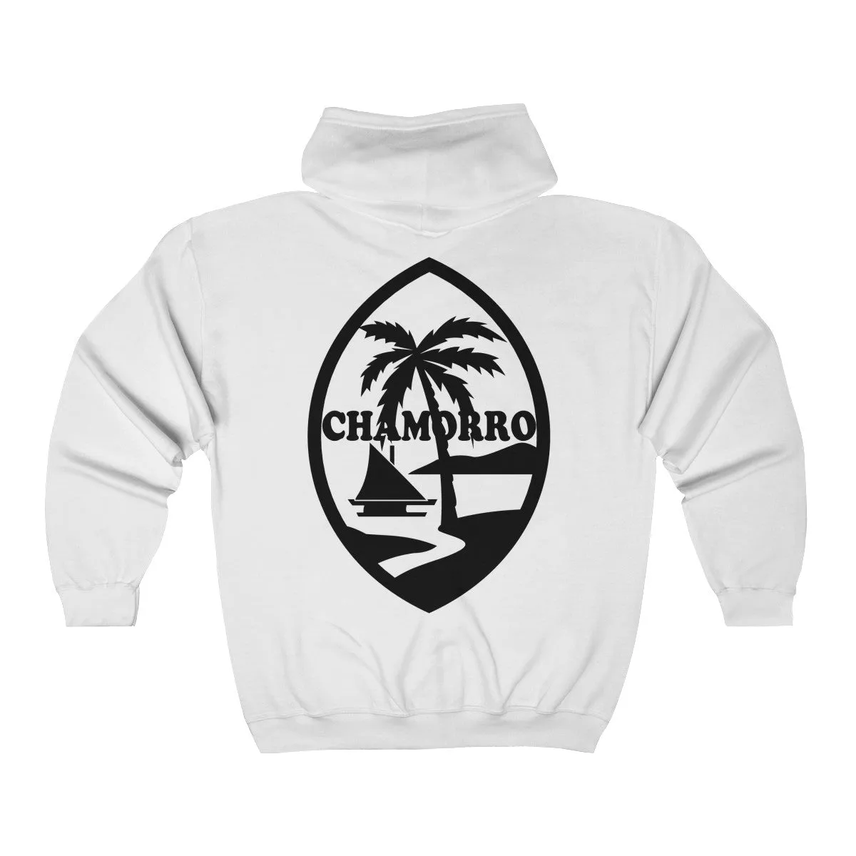 Chamorro Palms Zip Up Hooded Sweatshirt