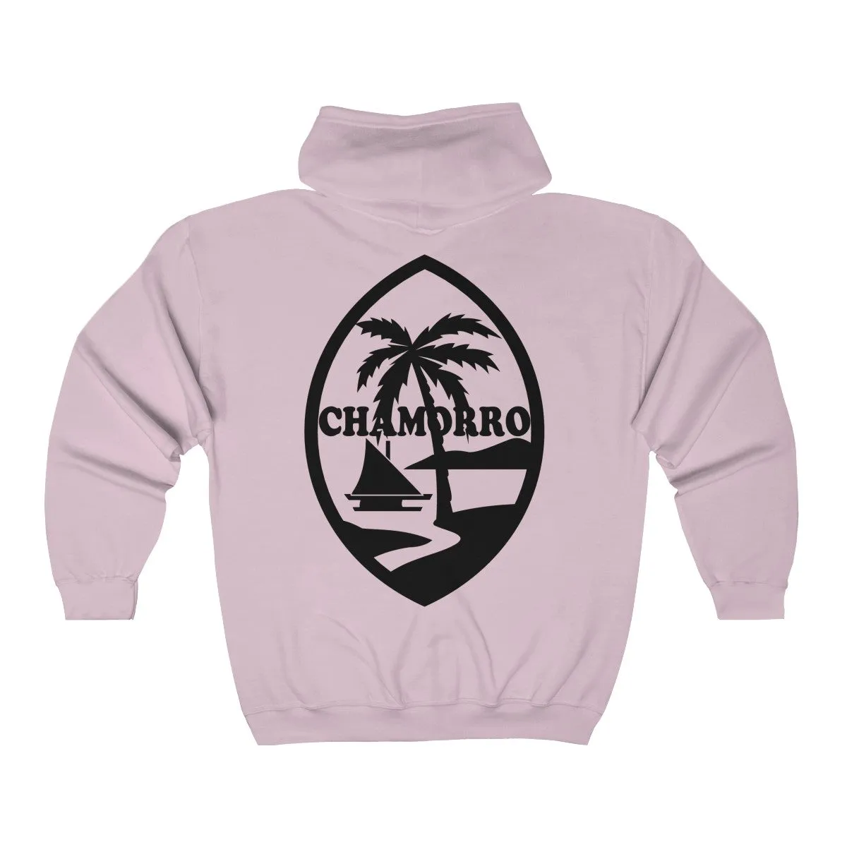 Chamorro Palms Zip Up Hooded Sweatshirt