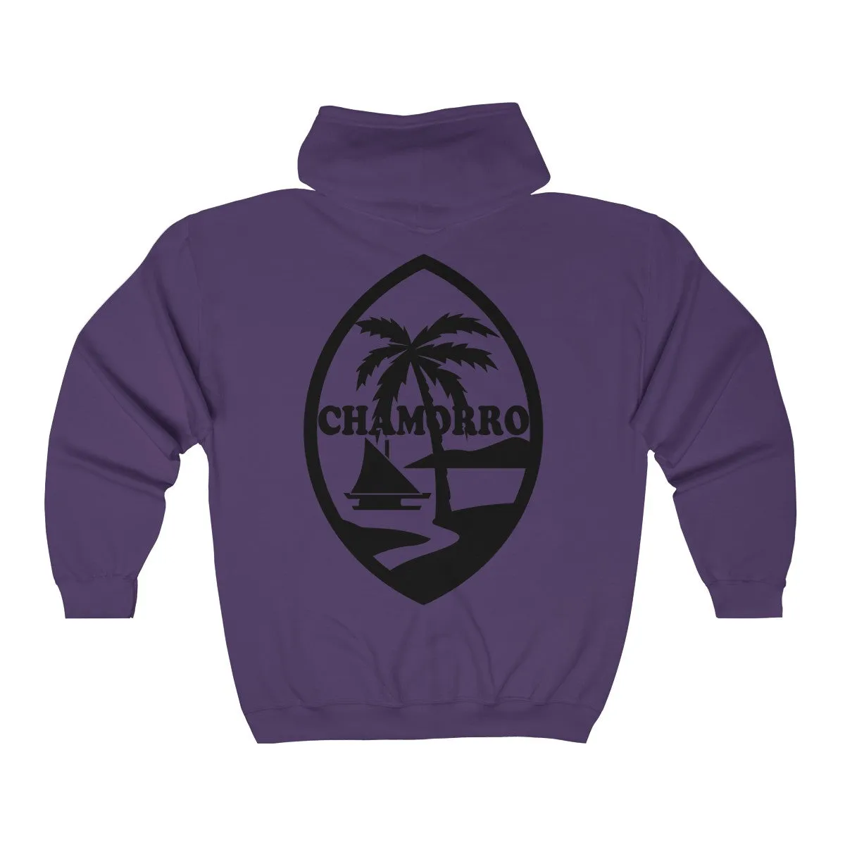 Chamorro Palms Zip Up Hooded Sweatshirt