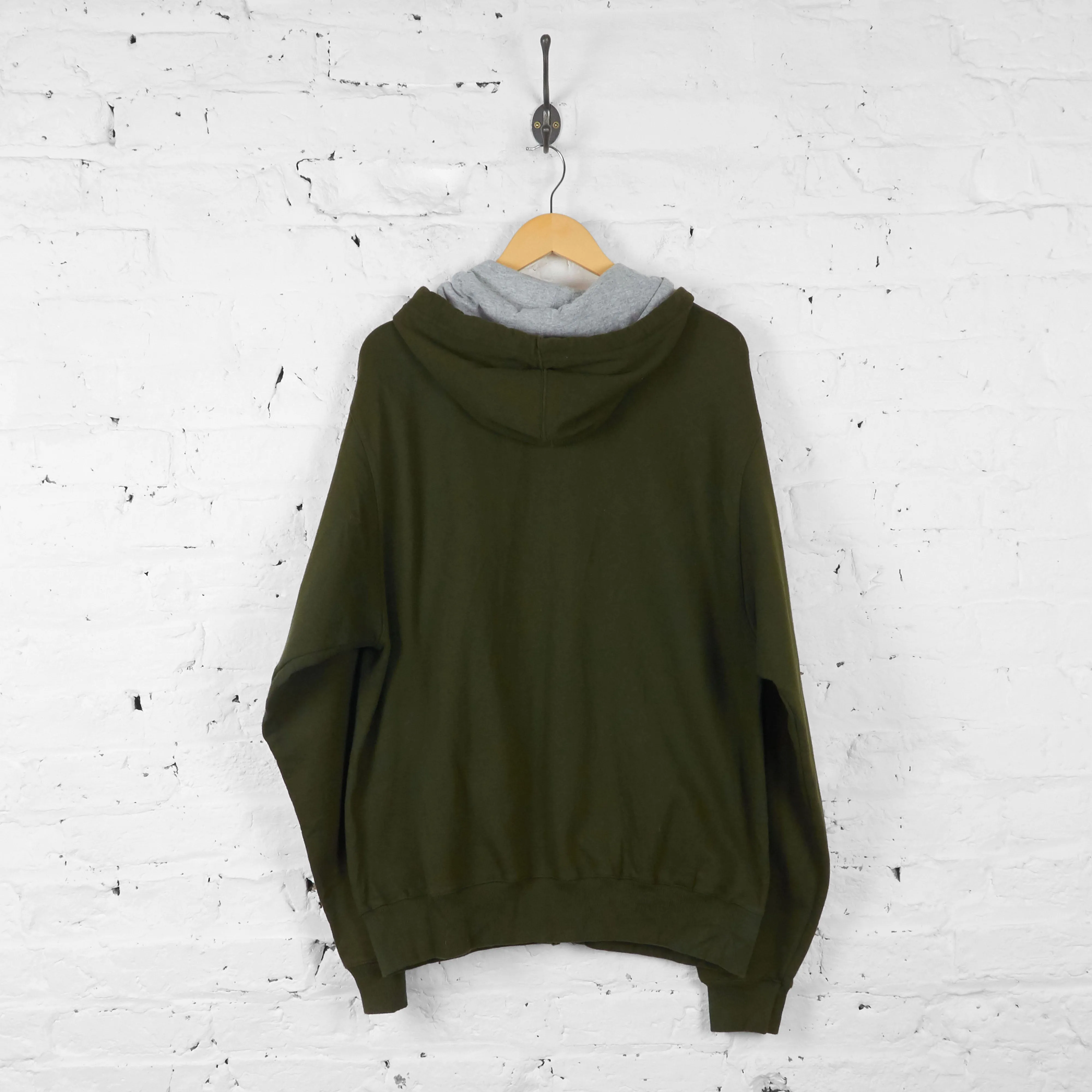 Champion Full Zip Hoodie - Green - L