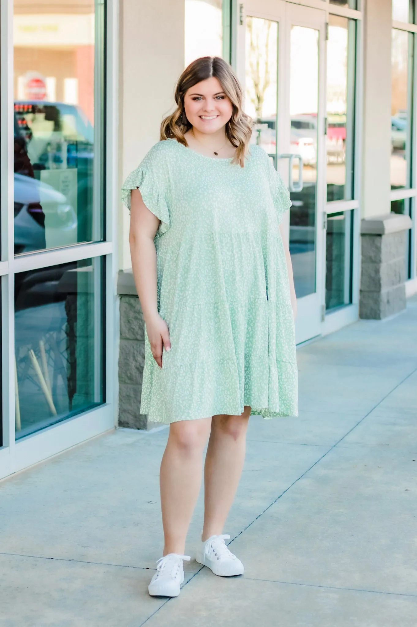 Cheetah Cheetah Tiered Dress