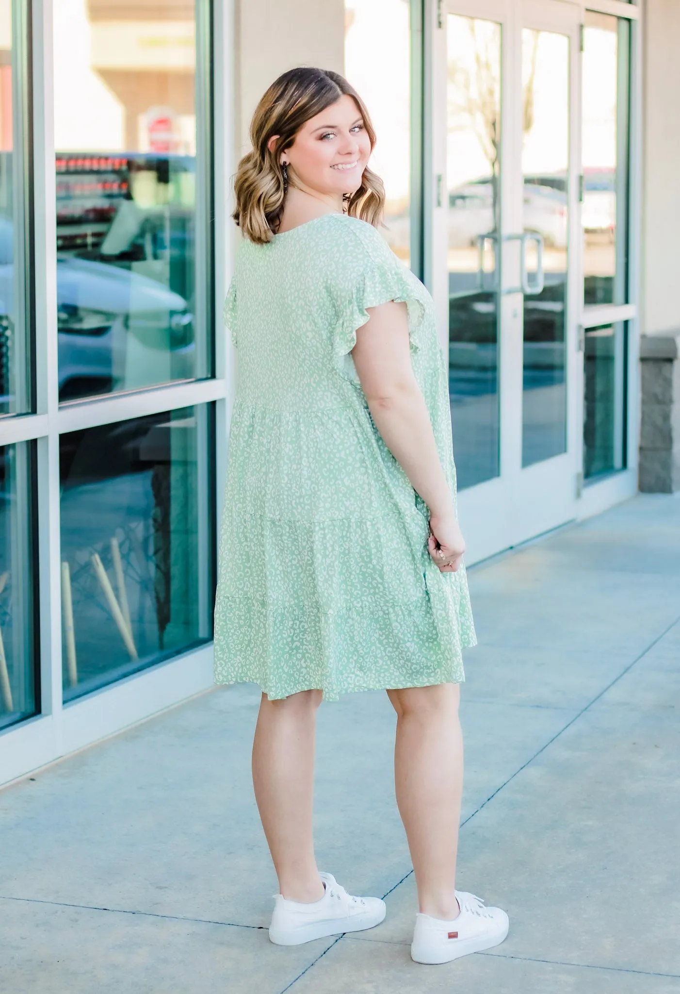 Cheetah Cheetah Tiered Dress