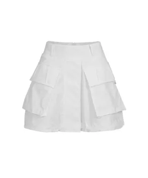 CHUCUCHU Chic Volume Skirt White
