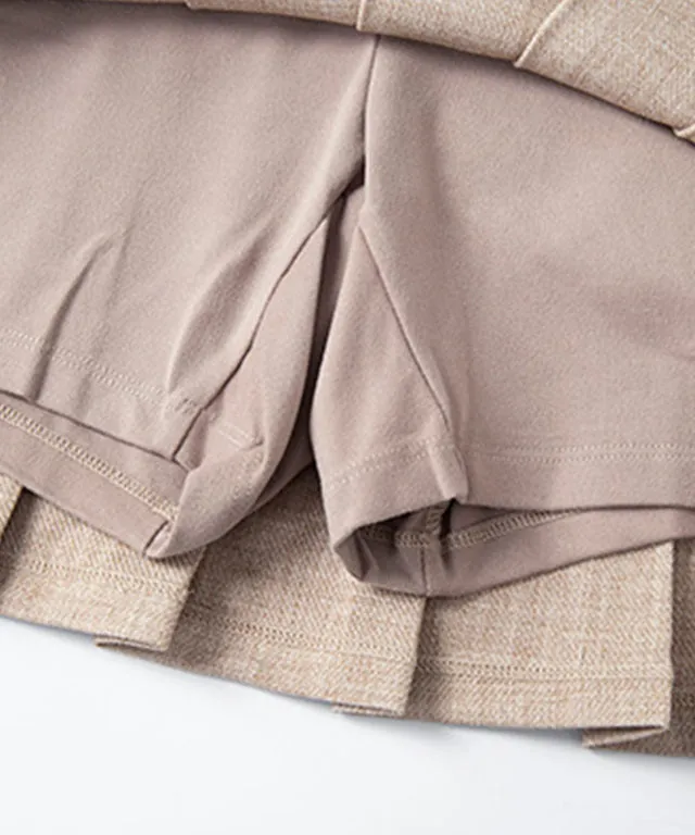 CHUCUCHU Sarah Twill Skirt - Beige
