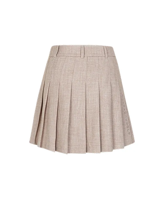CHUCUCHU Sarah Twill Skirt - Beige