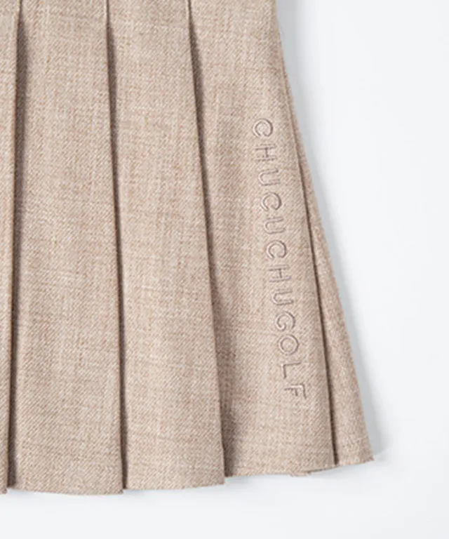 CHUCUCHU Sarah Twill Skirt - Beige