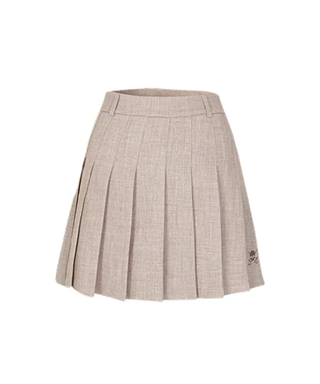 CHUCUCHU Sarah Twill Skirt - Beige