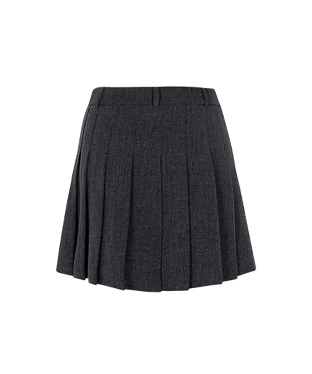 CHUCUCHU Sarah Twill Skirt - Charcoal