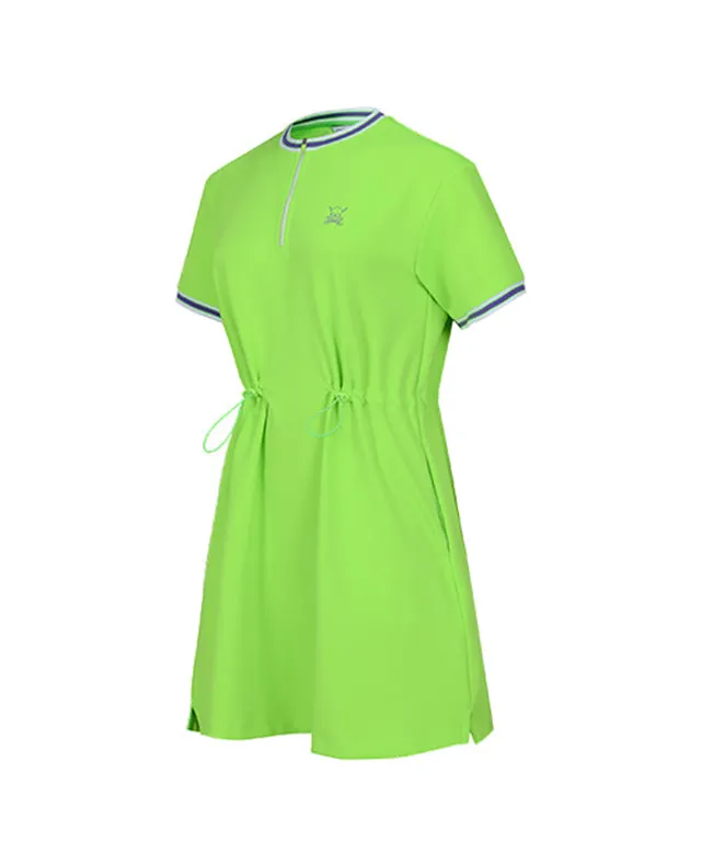 CHUCUCHU Women's Jersey String Dress - Green