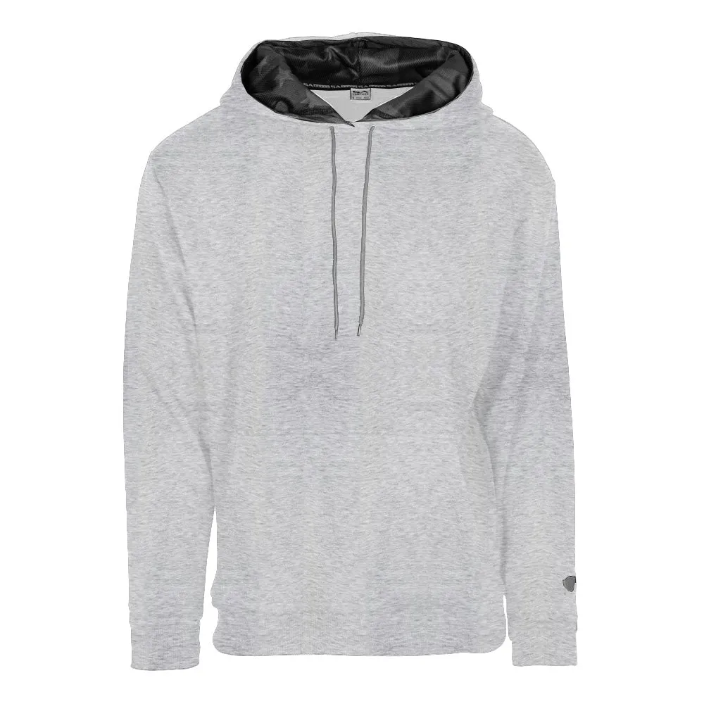 Classic Lined Hoodie | Blackout American Flag | Light Heather Grey
