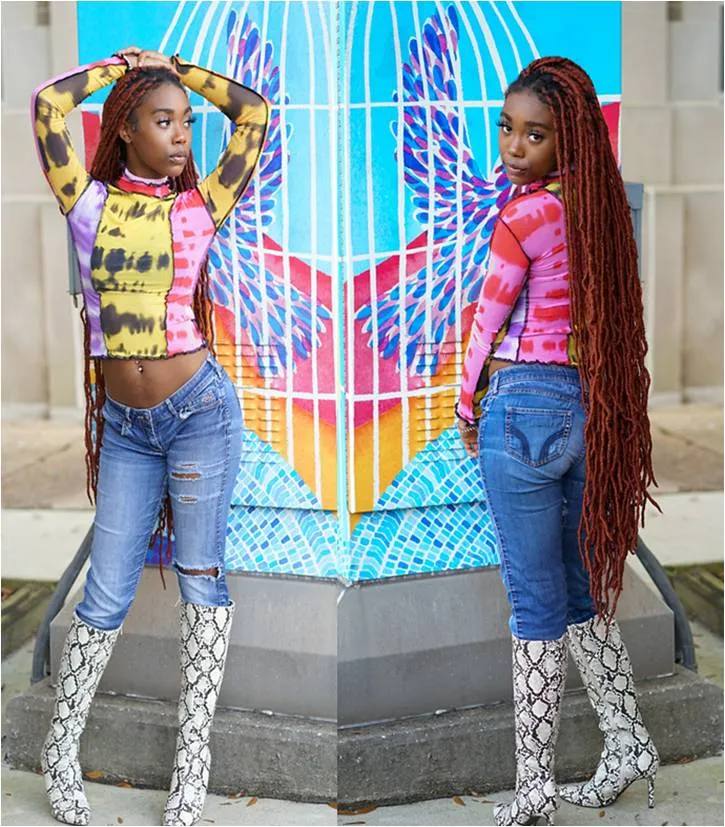Color Ride Mesh Top
