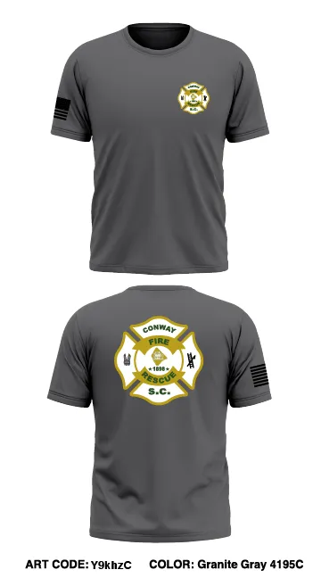 Conway Fire Rescue  Store 1 Core Men's SS Performance Tee - Y9khzC