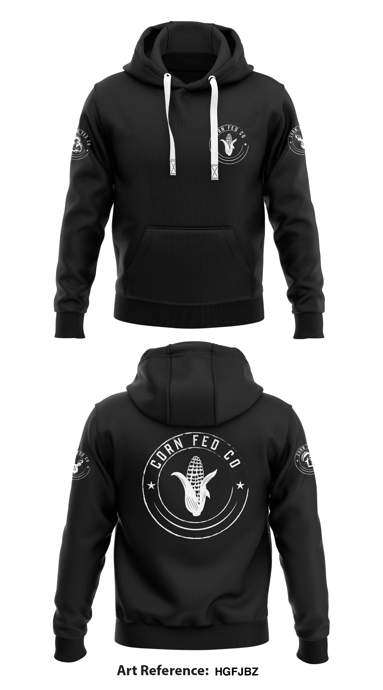 Corn Fed Co Store 1  Core Men's Hooded Performance Sweatshirt - hGfJBZ