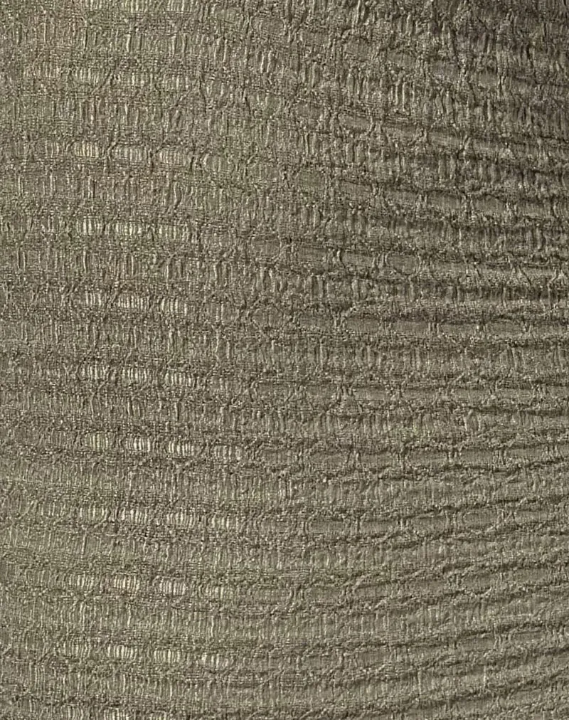 Cosimo Halter Neck Top in Textured Khaki